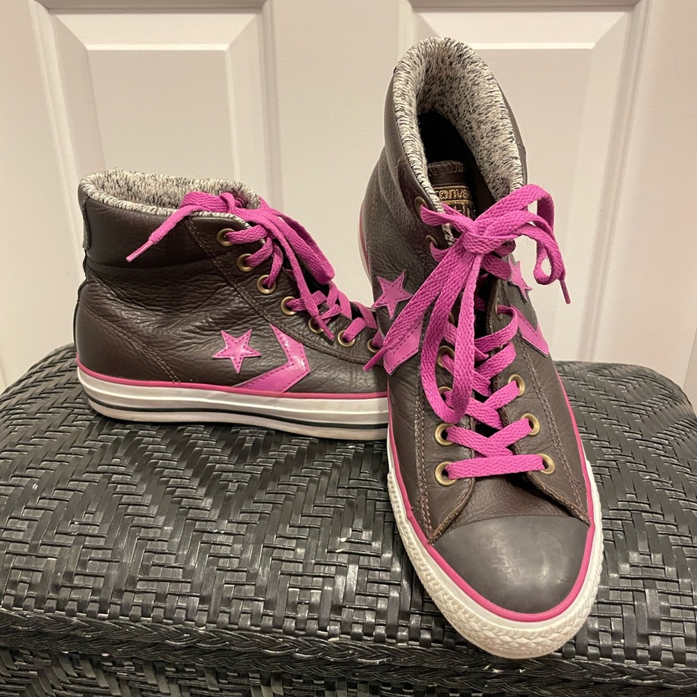 CONVERSE CONS leather high tops